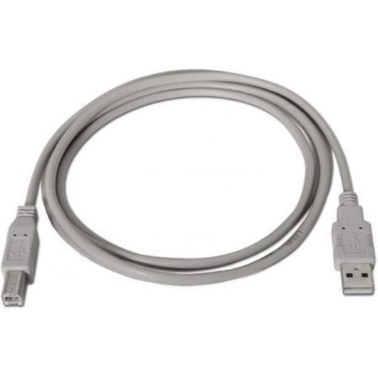 USB-Kabel AISENS A101-0003 3m USB 2.0 A Stecker auf B Stecker beige geschirmt