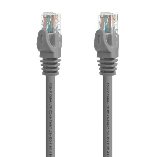 Cable de red AISENS A145-0326 RJ45 Cat6A 1m U/UTP LSZH AWG24 Gris