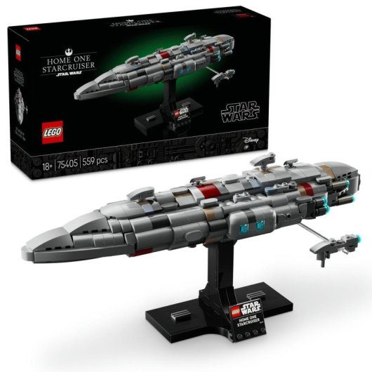 Lego Star Wars Crucero Estelar Hogar Uno, Maqueta de Nave Coleccionable para Adultos