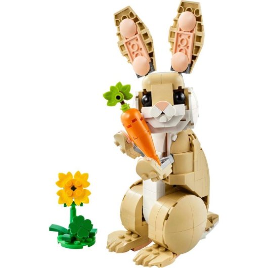 Lego Creator 3en1 Lindo Conejito Transformable en Foca o Llama, Juguete para Niños de 8+ Años