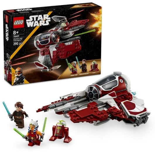 Lego Star Wars Interceptor Jedi de Ahsoka y Anakin con Espadas Láser para Niños de 8+ Años