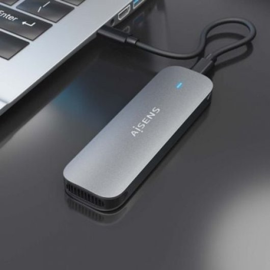 Caja Externa M.2 SATA AISENS ASM2-006GRY Aluminio Gris USB 3.1 Sin Tornillos