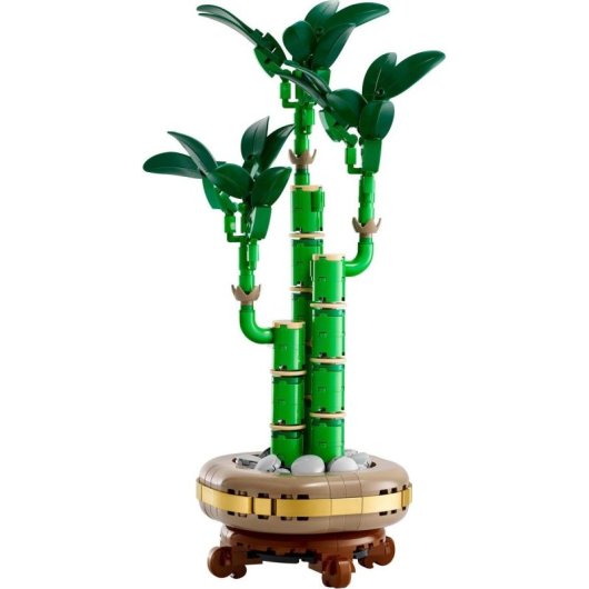 Lego Botanicals Bambú de la Suerte, Planta Artificial y Decoración Hogar para Adultos