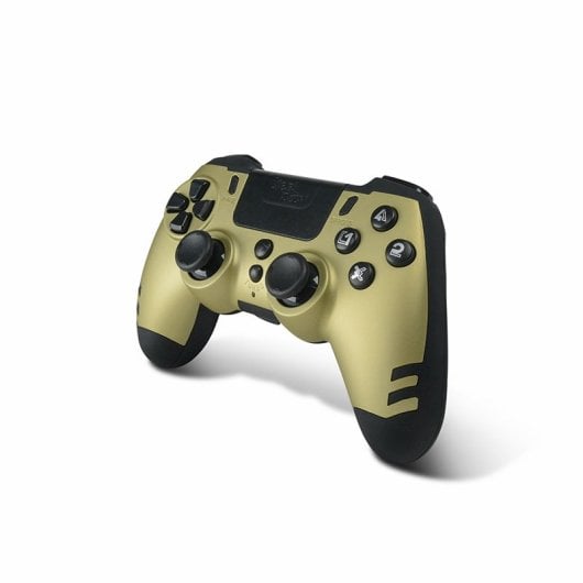 Manette de jeu sans fil Steelplay Gold pour PC/PS4, joystick, vibration, pavé tactile, 600 mAh