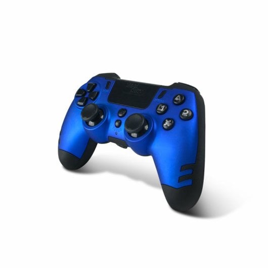 Manette de jeu sans fil Steelplay RF bleue pour PC/PS4/PS3 avec bouton Turbo et batterie