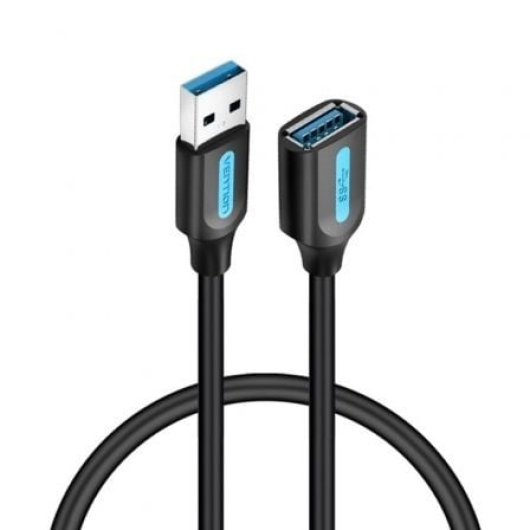 Cable USB Vention CBHBJ 3.0 Macho a Hembra 5m Cobre Negro