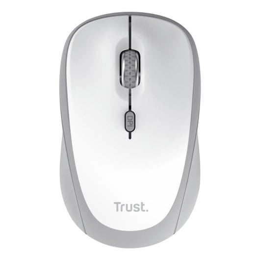 Trust Kabellose Maus, 1600 DPI, Multi-Device, recycelter Kunststoff, Weiß