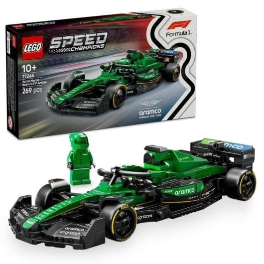 Lego Speed Champions Coche de Carreras Aston Martin Aramco F1 AMR24 para Niños de 10+ Años