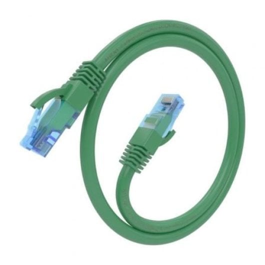 Cable de red AISENS RJ45 Cat6 UTP AWG26 CCA 0,3m Verde alta velocidad