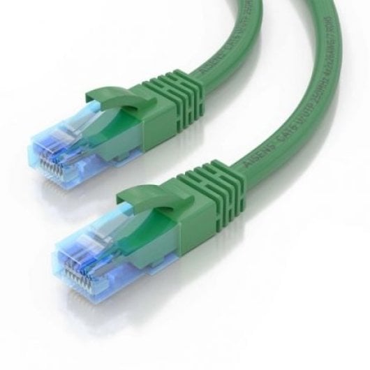 Cable de red AISENS RJ45 Cat6 UTP AWG26 CCA 0,3m Verde alta velocidad