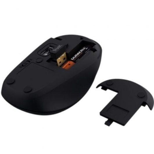 Trust Ratón Inalámbrico  Multidispositivo Bluetooth Doble Modo  1600 DPI
