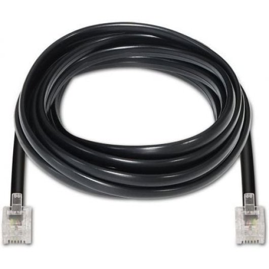 Cable de Teléfono AISENS A143-0319 RJ11 6P4C 4 hilos 2m Negro