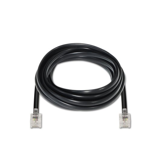 Cable de Teléfono AISENS A143-0319 RJ11 6P4C 4 hilos 2m Negro