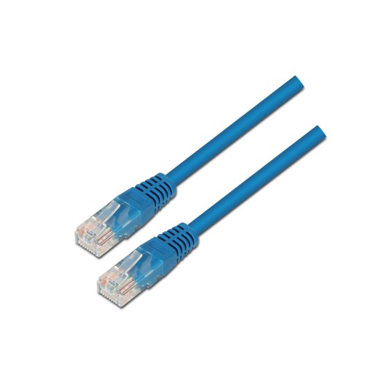 Cable de red AISENS A135-0243 Cat6 2m UTP AWG24 Azul 100% cobre