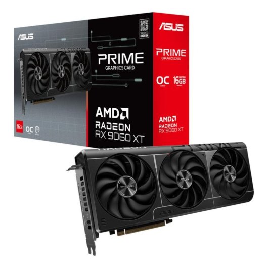 Tarjeta Gráfica ASUS Radeon RX 9060 XT PRIME O16G 16GB GDDR6 PCIe 5.0