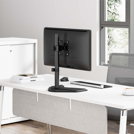 Soporte de sobremesa AISENS DT32TSR-283 acero, giratorio, inclinable, hasta 32” 10kg