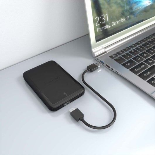 Caja externa 2.5? SATA AISENS ASE-2519B Aluminio Negro USB 3.0 sin herramientas LED