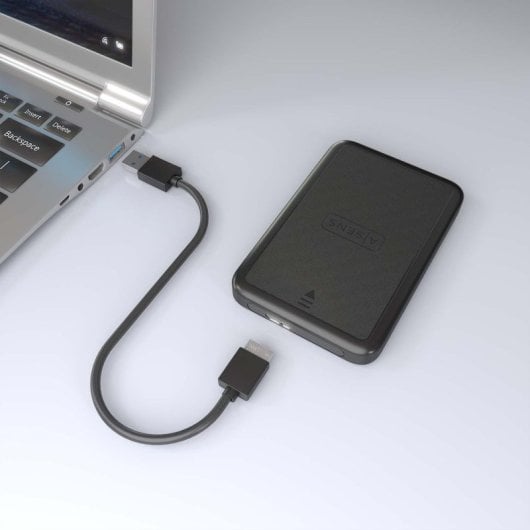 Caja externa 2.5? SATA AISENS ASE-2519B Aluminio Negro USB 3.0 sin herramientas LED