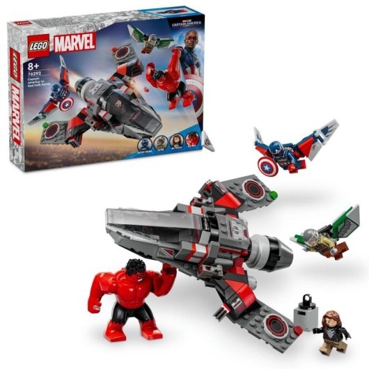 Lego Marvel Capitán América Vs. Hulk: Avión De Juguete Para Niños De 8+ Años 76292