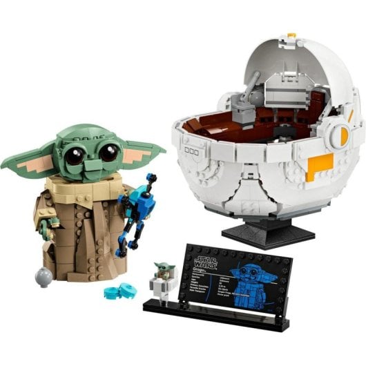 Lego Star Wars Grogu Con Aerocuna: Figura Articulada Y Baby Yoda De Juguete 75403