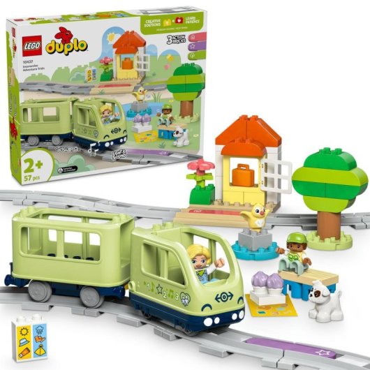 Lego Duplo Aventura Ferroviaria: Juguete Educativo Interactivo Para Niños De 2+ Años 10427