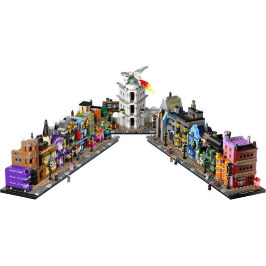 Lego Harry Potter Callejón Diagon: Maqueta Con 12 Figuras Y Autobús Para Adultos 76444