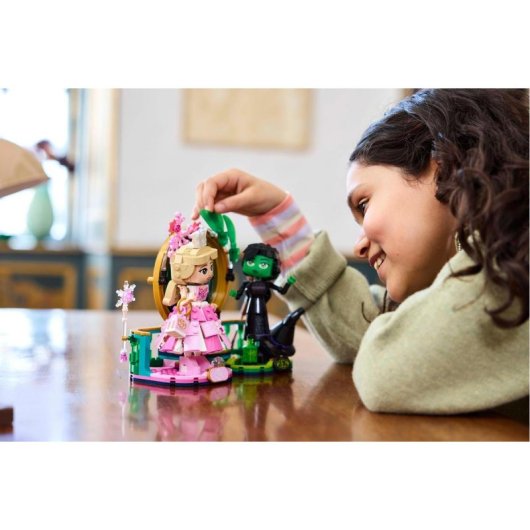 Lego® Wicked Figuras De Elphaba Y Glinda Juego De Construcción De Juguetes, Regalo Para Niños 75682