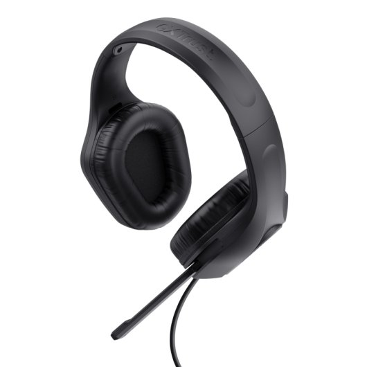 Auriculares Trust con cable 3.5mm/USB y micrófono para gaming con luces LED