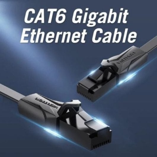 Cable de Red Vention IBABL Cat.6 10m UTP RJ45 Chapado Oro Negro