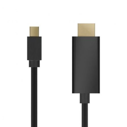 AISENS A125-0361 Cable Conversor Mini DisplayPort a HDMI 2m 4K@30Hz Negro