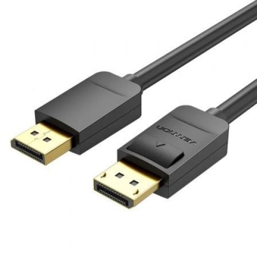 Cable DisplayPort Vention HACBI 1.2 3m 4K@60Hz 21,6Gbps Triple Blindaje Negro