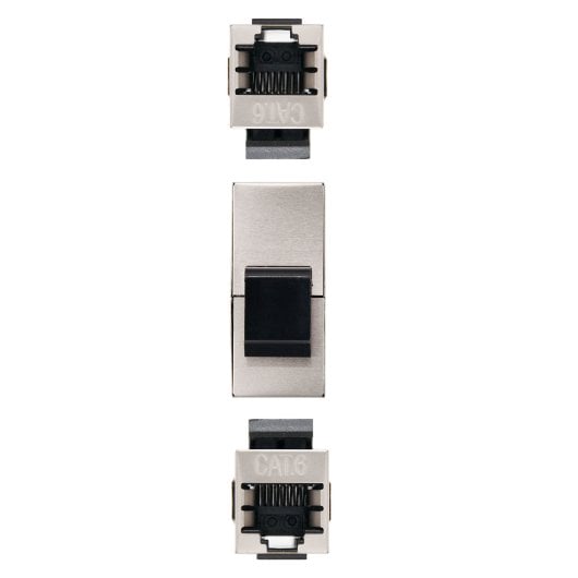 Cabo Nano RJ45 Cat.6 STP blindado metálico RoHS fêmea/fêmea emendado