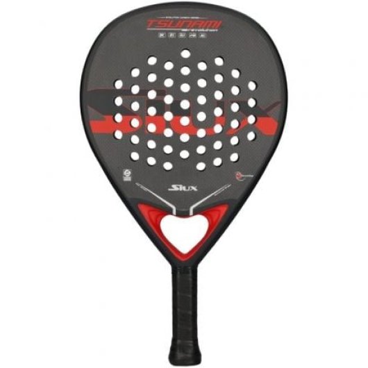 Pala Siux Tsunami Revolution Carbono 3K Balance Medio Control Avanzado Rojo/Negro