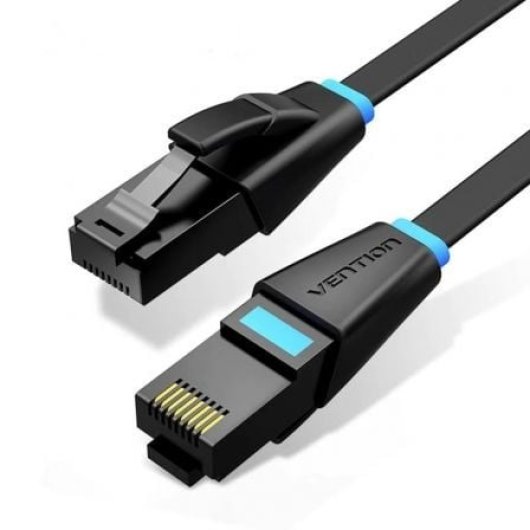 Cable de red Vention IBJBF Cat.6A 1m UTP OFC 32AWG Negro