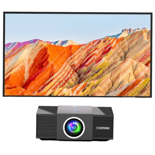Combo Ultimea Apollo P60 + Pantalla de Proyección Photon E-ALR 4K Exterior