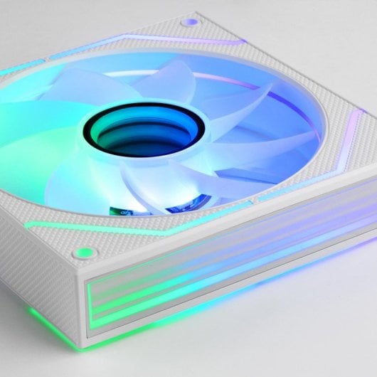 Mars Gaming MF-3DPROX2R Kit 2x Ventiladores ARGB 120mm Aspas Invertidas PWM FDB Blanco