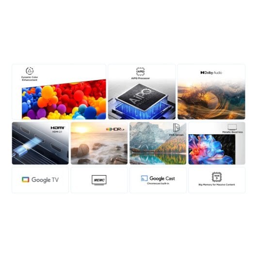 TCL LED 55" 55P6K UltraHD 4K Dolby Audio HDR10 Google TV