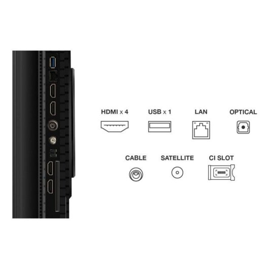 TV TCL QLED 55P8K 55" 4K UltraHD 144Hz Smart TV Google TV HDR10 Dolby Vision Onkyo