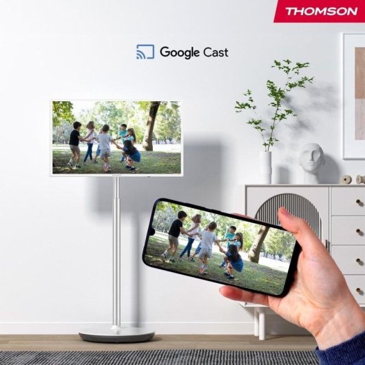 TV Thomson LED 32HA4M44 32" HD 60Hz Smart TV Android TV HDR Batterie Portable