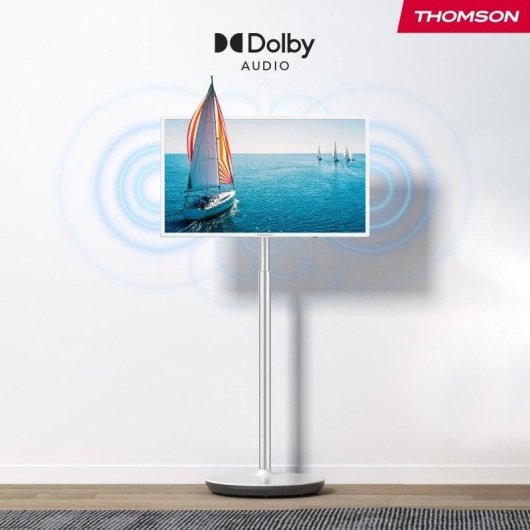 TV Thomson LED 32HA4M44 32" HD 60Hz Smart TV Android TV HDR Batterie Portable