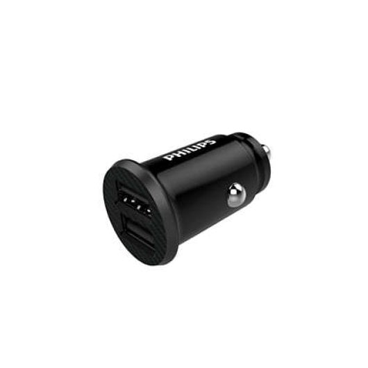 Cargador de coche Philips DLP2510 Dual USB 12W Protección Universal 12-24V