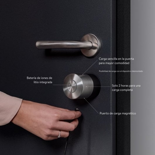 Fechadura eletrónica Nuki Smart Lock Pro WiFi Bluetooth Matte Motor Brushless