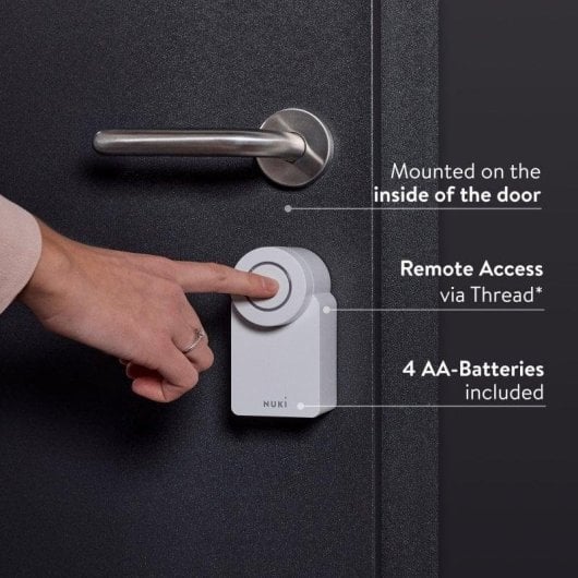 Türschloss Nuki Smart Lock Go WiFi und Bluetooth Öffnung mit App Kompatibel mit Alexa, Google Home und Apple Homekit