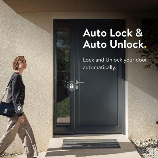 Türschloss Nuki Smart Lock Go WiFi und Bluetooth Öffnung mit App Kompatibel mit Alexa, Google Home und Apple Homekit