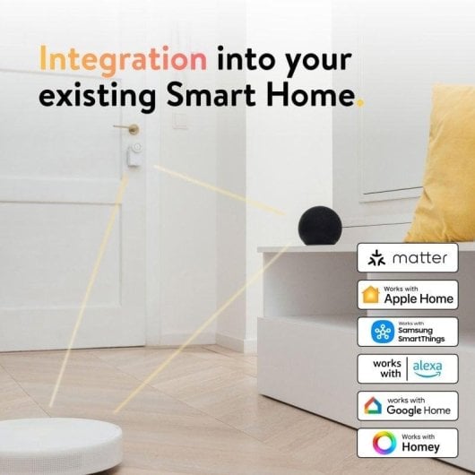 Türschloss Nuki Smart Lock Go WiFi und Bluetooth Öffnung mit App Kompatibel mit Alexa, Google Home und Apple Homekit