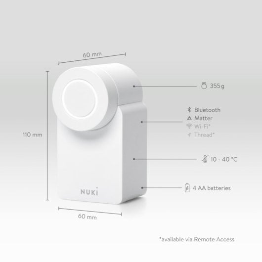 Nuki Smart Lock Go Bluetooth WiFi Smart Lock ohne Zylinderwechsel Alexa Homekit