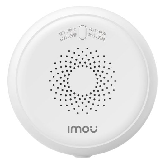Detector de Gas Imou inalámbrico interconectable 2400MHz 70dB DC 12V Blanco para hogar