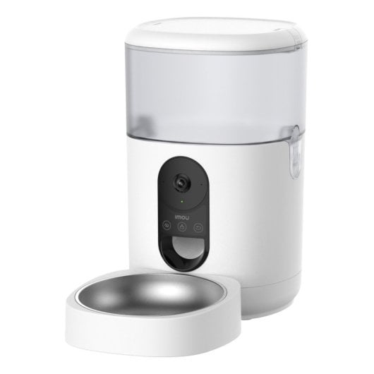 Comedero inteligente Imou PF1 4L WiFi Cámara 2K+ Visión 360° Acero Blanco Gato