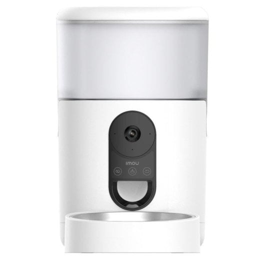 Comedero inteligente Imou PF1 4L WiFi Cámara 2K+ Visión 360° Acero Blanco Gato