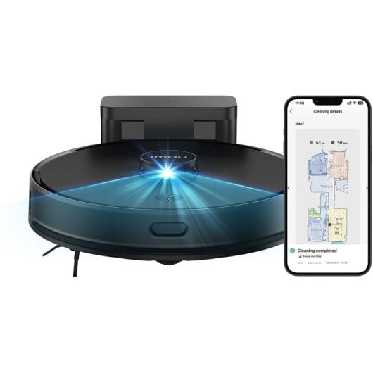 Imou RV1 Roboterstaubsauger mit LiDAR-Mapping, 4500 Pa, Wischen und App-Steuerung